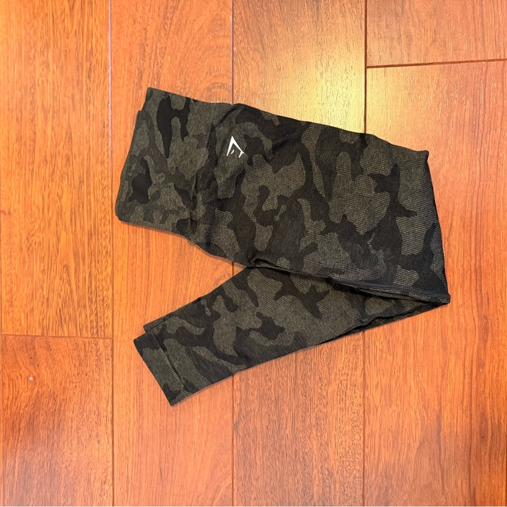 Gymshark Black Camouflage Leggings